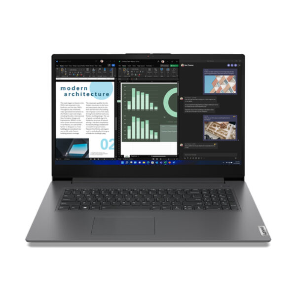 Lenovo V17 G4 IRU Intel® Core™ i7 i7-13620H Laptop 43,9 cm (17.3") Full HD 16 GB DDR4-SDRAM 512 GB SSD Wi-Fi 6 (802.11ax) Windows 11 Pro Angielski Szary