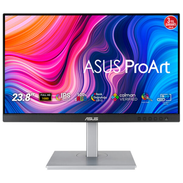 ASUS PA247CV monitor komputerowy 60,5 cm (23.8") 1920 x 1080 px Full HD LED Czarny, Srebrny