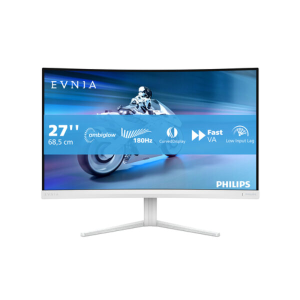 Philips Evnia 5000 27M2C5201L/00 monitor komputerowy 68,6 cm (27") 1920 x 1080 px Full HD LCD Biały
