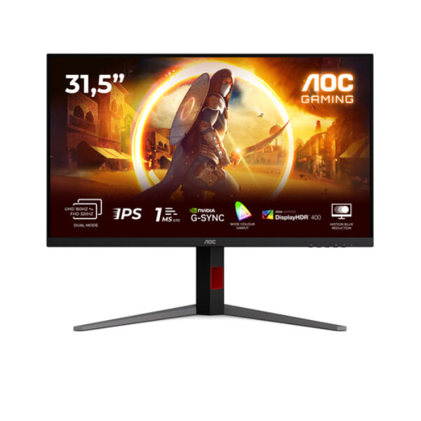 AOC G4 U32G4U monitor komputerowy 80 cm (31.5") 3840 x 2160 px 4K Ultra HD Czarny, Czerwony