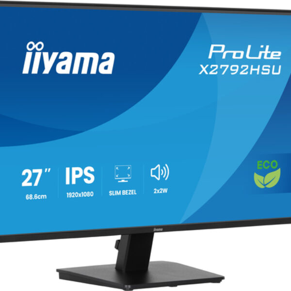iiyama ProLite X2792HSU-B1 monitor komputerowy 68,6 cm (27") 1920 x 1080 px Full HD LED Czarny