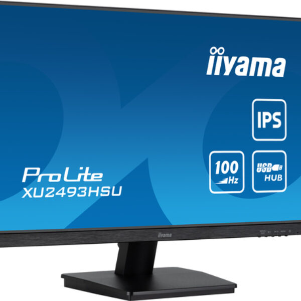 iiyama ProLite XU2493HSU-B7 monitor komputerowy 60,5 cm (23.8") 1920 x 1080 px Full HD LED Czarny
