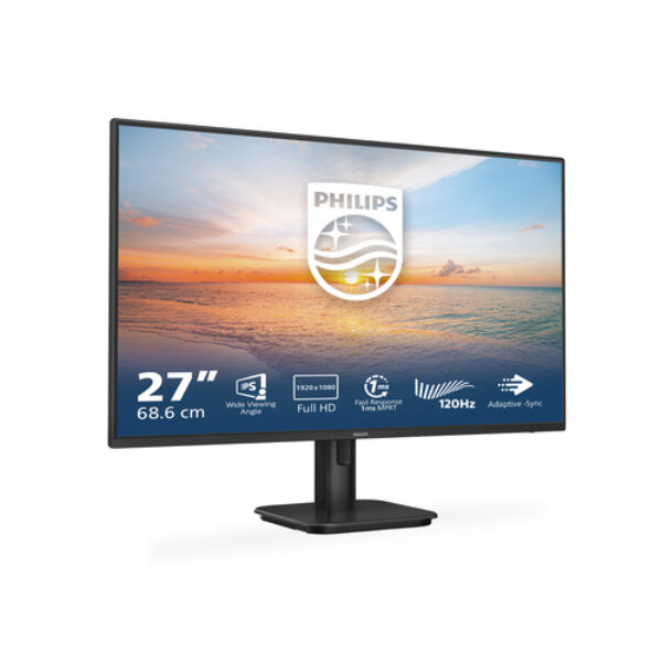 Philips 1000 series 27E1N1100A/00 monitor komputerowy 68,6 cm (27") 1920 x 1080 px Full HD LCD Czarny