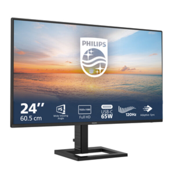 Philips 1000 series 24E1N1300AE/00 monitor komputerowy 60,5 cm (23.8") 1920 x 1080 px Full HD LCD Czarny