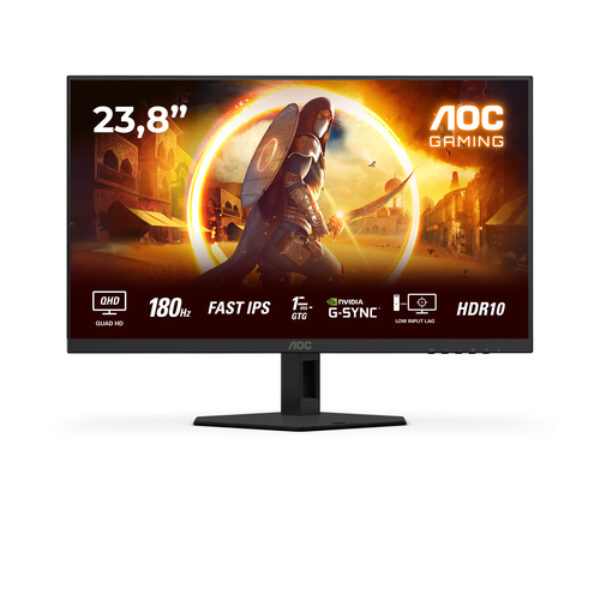 AOC G4 Q24G4RE monitor komputerowy 60,5 cm (23.8") 2560 x 1440 px Quad HD LED Czarny, Czerwony