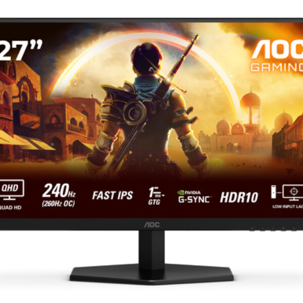 AOC G4 Q27G42ZE monitor komputerowy 68,6 cm (27") 2560 x 1440 px Quad HD LCD Czarny, Czerwony