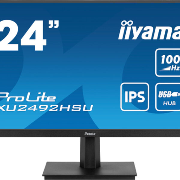 iiyama ProLite XU2492HSU-B6 monitor komputerowy 60,5 cm (23.8") 1920 x 1080 px Full HD LED Czarny