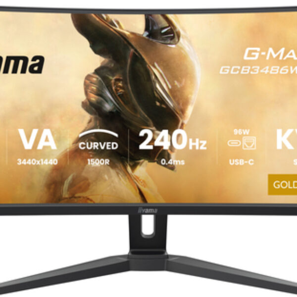 iiyama G-MASTER GCB3486WQSCP-B1 monitor komputerowy 86,4 cm (34") 3440 x 1440 px UltraWide Quad HD Czarny