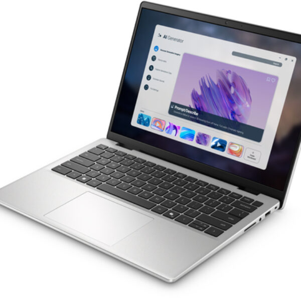 DELL DC14255 Copilot+ PC AMD Ryzen AI 7 350 Laptop 35,6 cm (14") Full HD+ 16 GB DDR5-SDRAM 1 TB SSD Wi-Fi 6 (802.11ax) Windows 11 Home Platyna, Srebrny