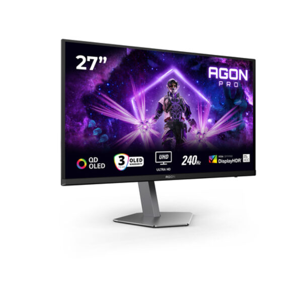 AOC G2 AG276UZD monitor komputerowy 67,3 cm (26.5") 3840 x 2160 px 4K Ultra HD OLED Czarny