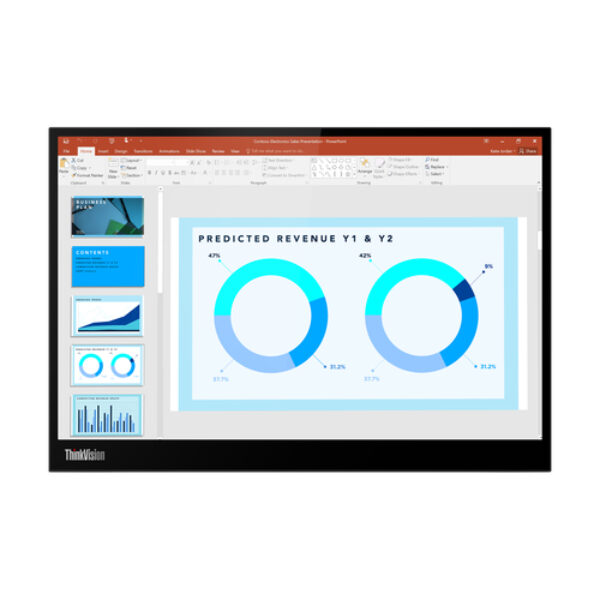 Lenovo ThinkVision M14d monitor komputerowy 35,6 cm (14") 2240 x 1400 px 2.2K LED Czarny