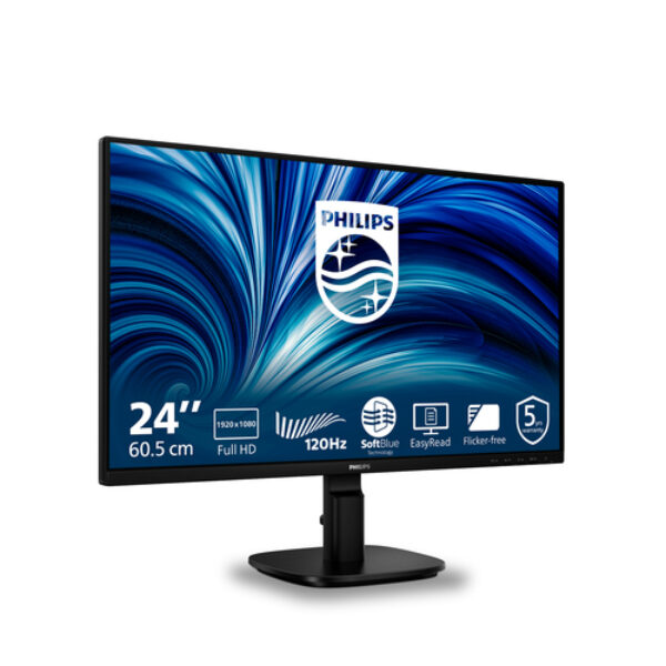 Philips 2000 series 24B2N2200/00 monitor komputerowy 60,5 cm (23.8") 1920 x 1080 px Full HD LCD Czarny