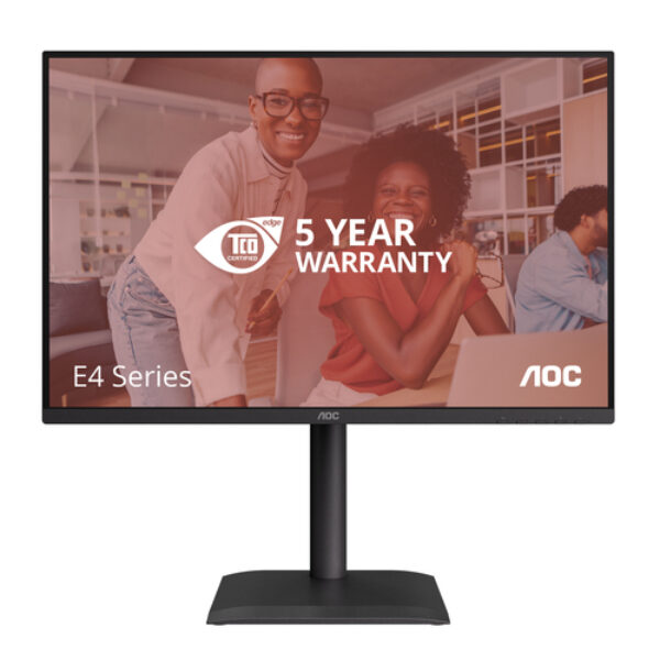 AOC E4 X24E4U monitor komputerowy 61 cm (24") 1920 x 1200 px Full HD LED Czarny