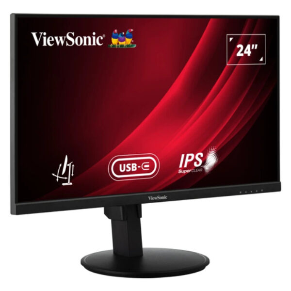 Viewsonic VG Series VG2409-MHDU-2 monitor komputerowy 60,5 cm (23.8") 1920 x 1080 px Full HD LED Czarny