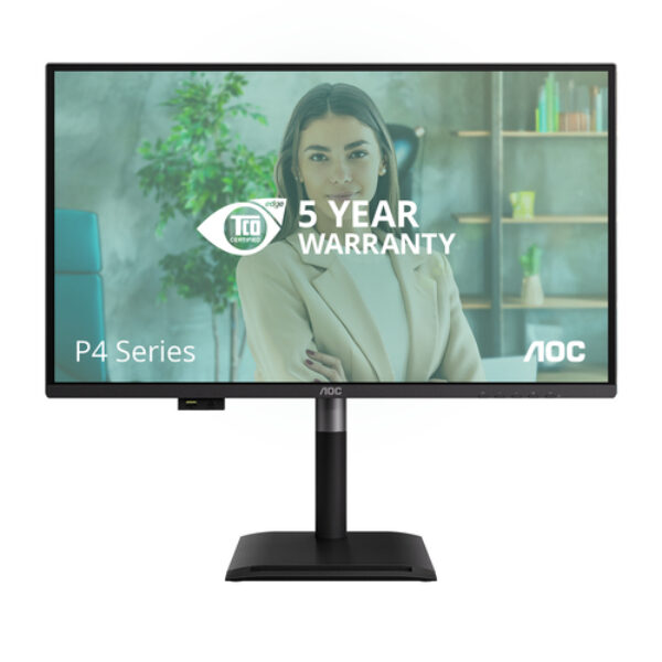 AOC Q27P4U monitor komputerowy 68,6 cm (27") 2560 x 1440 px Wide Quad HD Czarny