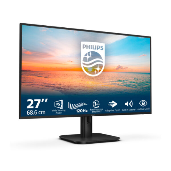 Philips 27E1N1200A/00 monitor komputerowy 68,6 cm (27") 1920 x 1080 px Full HD LCD Czarny