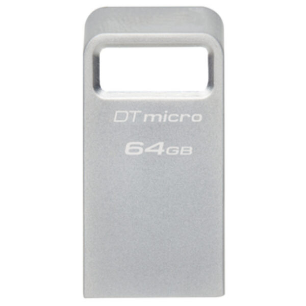 Kingston Technology DataTraveler Micro pamięć USB 64 GB USB Typu-A 3.2 Gen 1 (3.1 Gen 1) Srebrny