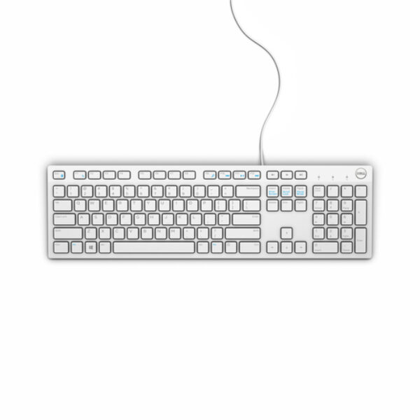 DELL Klawiatura przewodowa — KB216 - US International (QWERTY) - biała