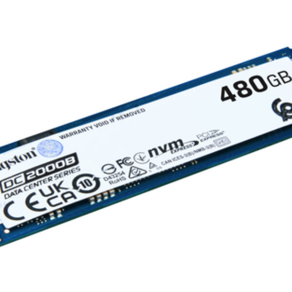 Kingston Technology DC2000B 480 GB M.2 PCI Express 4.0 NVMe 3D TLC