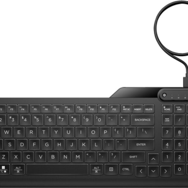 HP Przewodowa klawiatura do wielu urządzeń 405 z podświetleniem