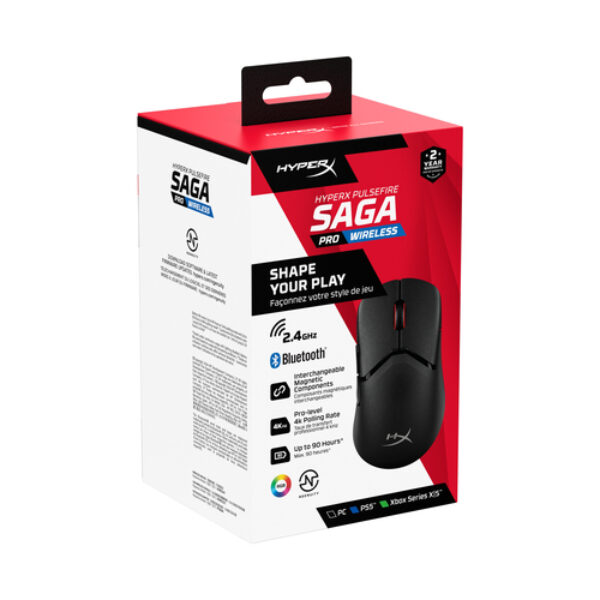 HyperX Bezprzewodowa mysz dla graczy Pulsefire Saga Pro ()