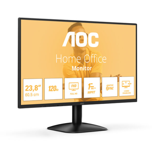 AOC 24B31H monitor komputerowy 60,5 cm (23.8") 1920 x 1080 px Full HD Czarny