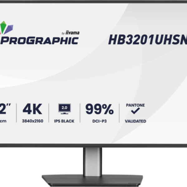 iiyama ProGraphic HB3201UHSNP-B1 monitor komputerowy 80 cm (31.5") 3840 x 2160 px Czarny