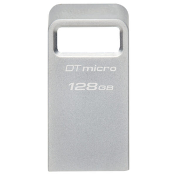 Kingston Technology DataTraveler Micro pamięć USB 128 GB USB Typu-A 3.2 Gen 1 (3.1 Gen 1) Srebrny