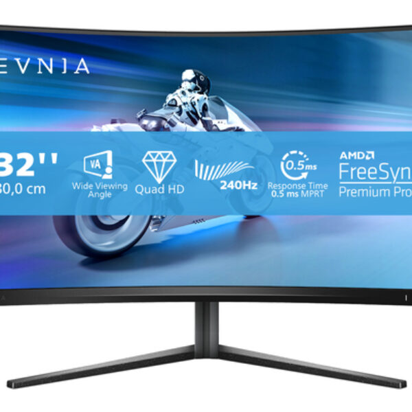 Philips Evnia 5000 32M2C5500W/00 monitor komputerowy 80 cm (31.5") 2560 x 1440 px Quad HD LCD Czarny
