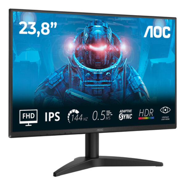 AOC B3 24B36X monitor komputerowy 60,5 cm (23.8") 1920 x 1080 px Full HD LED Czarny