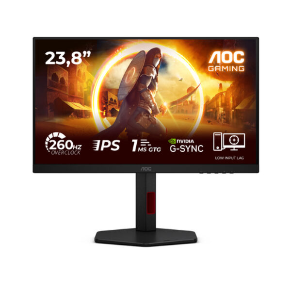 AOC G4 24G4ZR monitor komputerowy 60,5 cm (23.8") 1920 x 1080 px Full HD LED Czarny, Czerwony