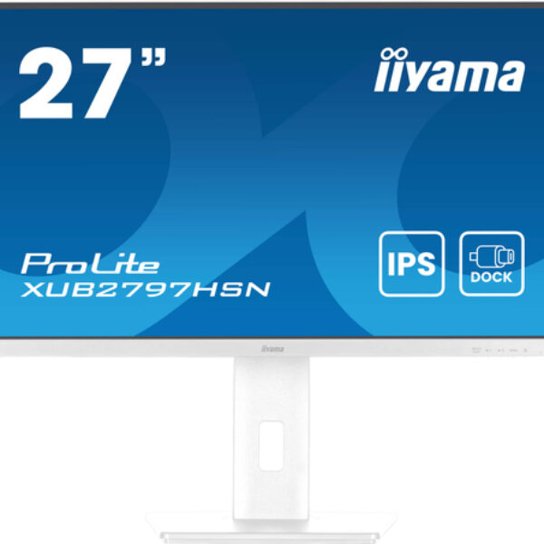 iiyama ProLite XUB2797HSN-W2 monitor komputerowy 68,6 cm (27") 1920 x 1080 px Full HD LED Biały