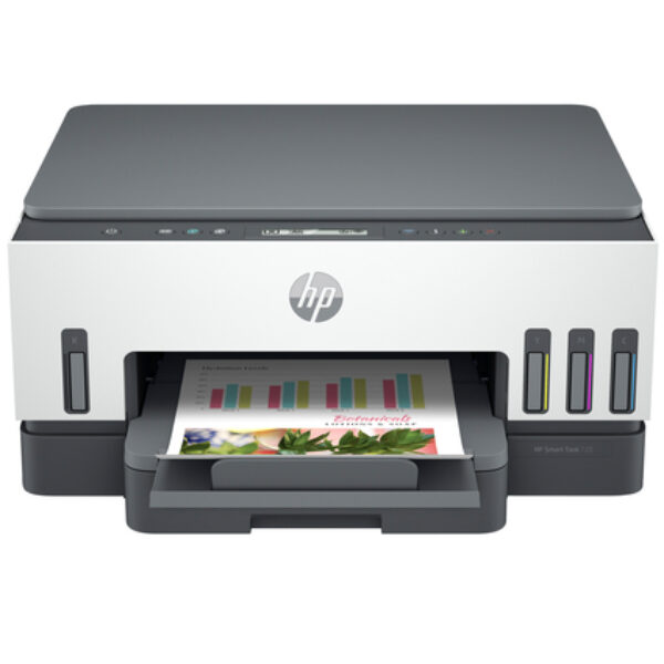 HP Smart Tank 720 Bezprzewodowe All-in-One W kolorze Drukarka, Drukowanie dwustronne; Kopiowanie, skanowanie