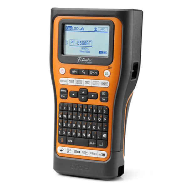 Brother PTE560BTVPQL1 drukarka etykiet Termotransferowy 180 x 180 DPI 20 mm/s Przewodowy i Bezprzewodowy HSE/TZe Bluetooth QWERTY