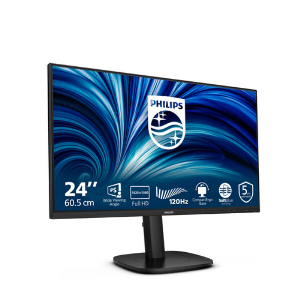 Philips 3000 series 24B2N3200J/00 monitor komputerowy 60,5 cm (23.8") 1920 x 1080 px Full HD LCD Czarny