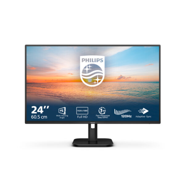 Philips 1000 series 24E1N1100A/00 monitor komputerowy 60,5 cm (23.8") 1920 x 1080 px Full HD LCD Czarny