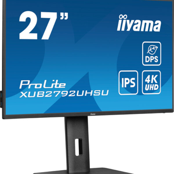 iiyama ProLite XUB2792UHSU-B6 monitor komputerowy 68,6 cm (27") 3840 x 2160 px 4K Ultra HD LED Czarny