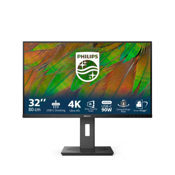 Philips 3000 series 32B1U3900/00 monitor komputerowy 80 cm (31.5") 3840 x 2160 px 4K Ultra HD LCD Czarny