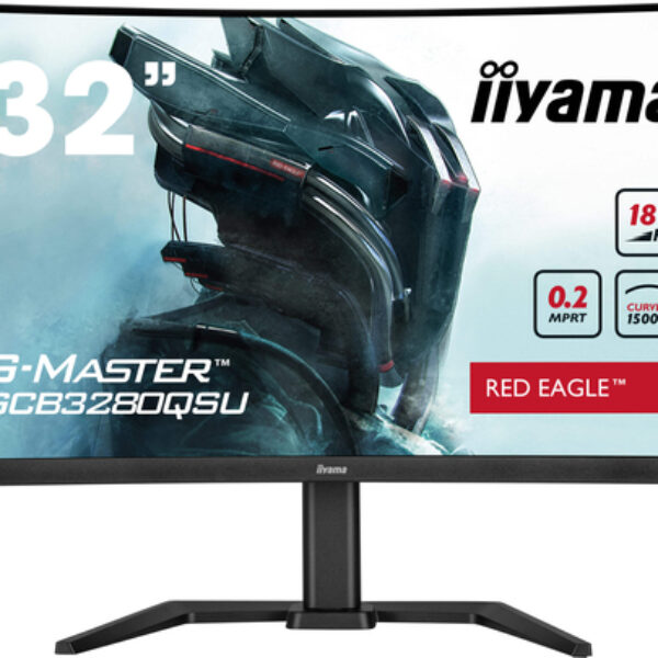 iiyama G-MASTER GCB3280QSU-B2 monitor komputerowy 80 cm (31.5") 2560 x 1440 px Dual QHD LED Czarny