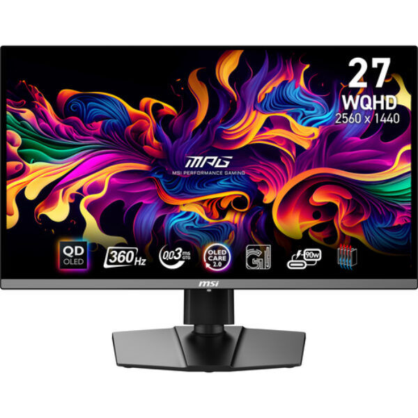 MSI MPG 271QRX QD-OLED monitor komputerowy 67,3 cm (26.5") 2560 x 1440 px Wide Quad HD Czarny