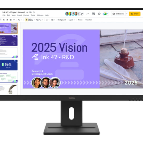 Lenovo ThinkVision E27Q-40 monitor komputerowy 68,6 cm (27") 2560 x 1440 px Quad HD LCD Czarny