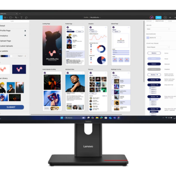 Lenovo ThinkVision T32UD-40 monitor komputerowy 80 cm (31.5") 3840 x 2160 px 4K Ultra HD LCD Czarny
