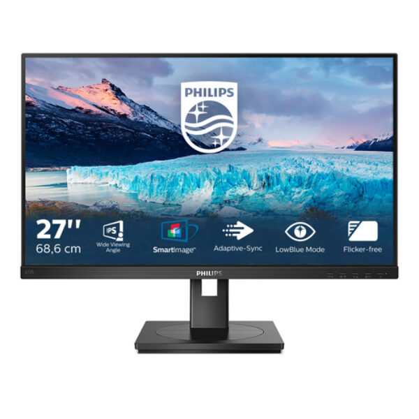 Philips S Line 272S1AE/00 monitor komputerowy 68,6 cm (27") 1920 x 1080 px Full HD LCD Czarny