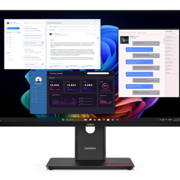 Lenovo ThinkVision T27UD-40 monitor komputerowy 68,6 cm (27") 3840 x 2160 px 4K Ultra HD LCD Czarny