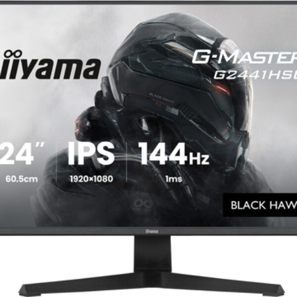 iiyama G2441HSU-B1 monitor komputerowy 60,5 cm (23.8") 1920 x 1080 px Full HD LED Czarny