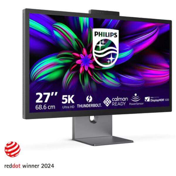 Philips Brilliance 27E3U7903/00 monitor komputerowy 68,6 cm (27") 5120 x 2880 px 5K Ultra HD LCD Szary