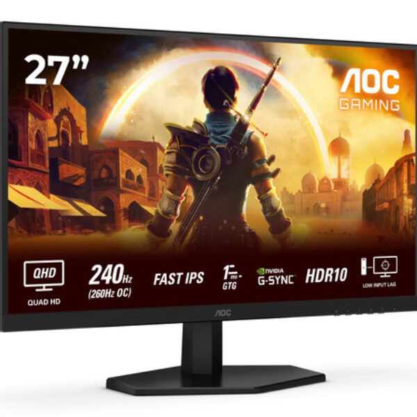 AOC G4 Q27G42ZE monitor komputerowy 68,6 cm (27") 2560 x 1440 px Quad HD LCD Czarny, Czerwony