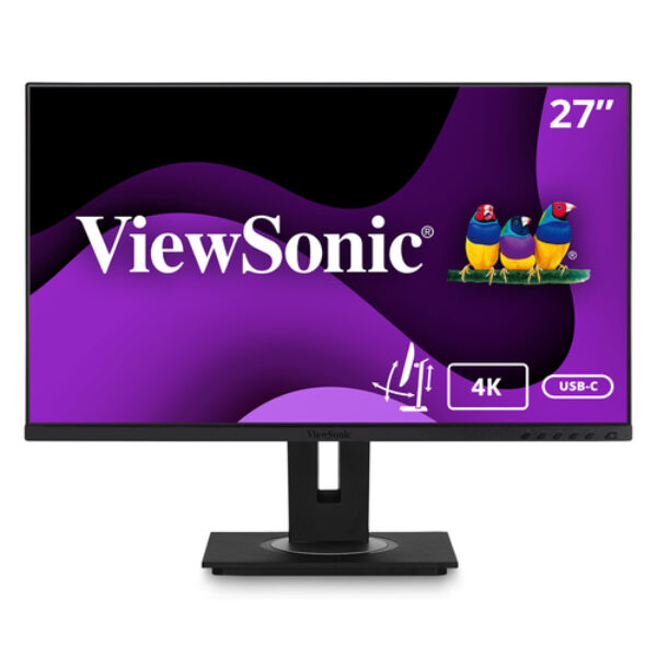 Viewsonic VG Series VG2756-4K monitor komputerowy 68,6 cm (27") 3840 x 2160 px 4K Ultra HD LED Czarny