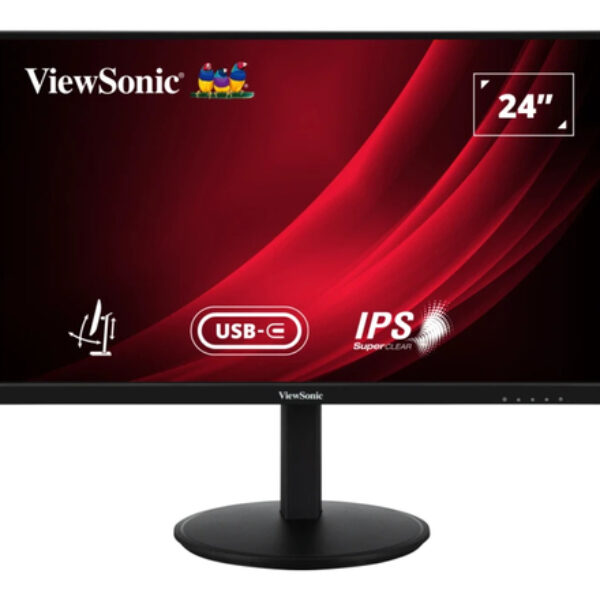 Viewsonic VG Series VG2409-MHDU-2 monitor komputerowy 60,5 cm (23.8") 1920 x 1080 px Full HD LED Czarny