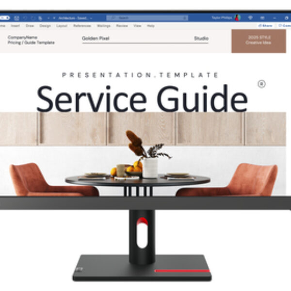 Lenovo ThinkVision S24i-30 monitor komputerowy 60,5 cm (23.8") 1920 x 1080 px Full HD LED Czarny